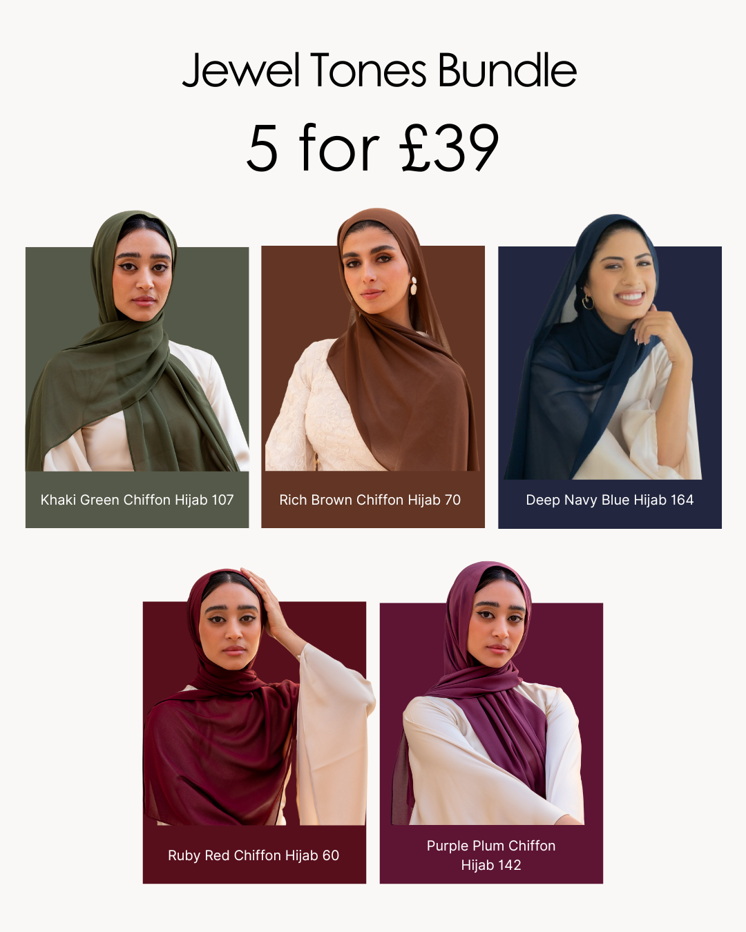 Jewel Tones Hijab Bundle