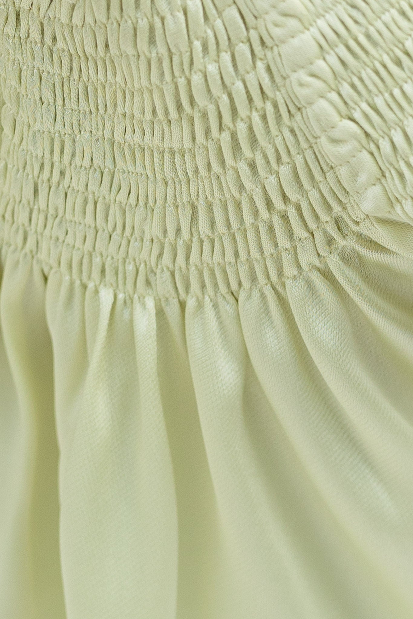 Lime yellow Smocked Baby Dress