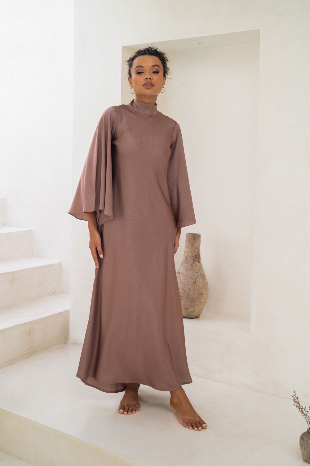 Mauve Harmony Modest Dress