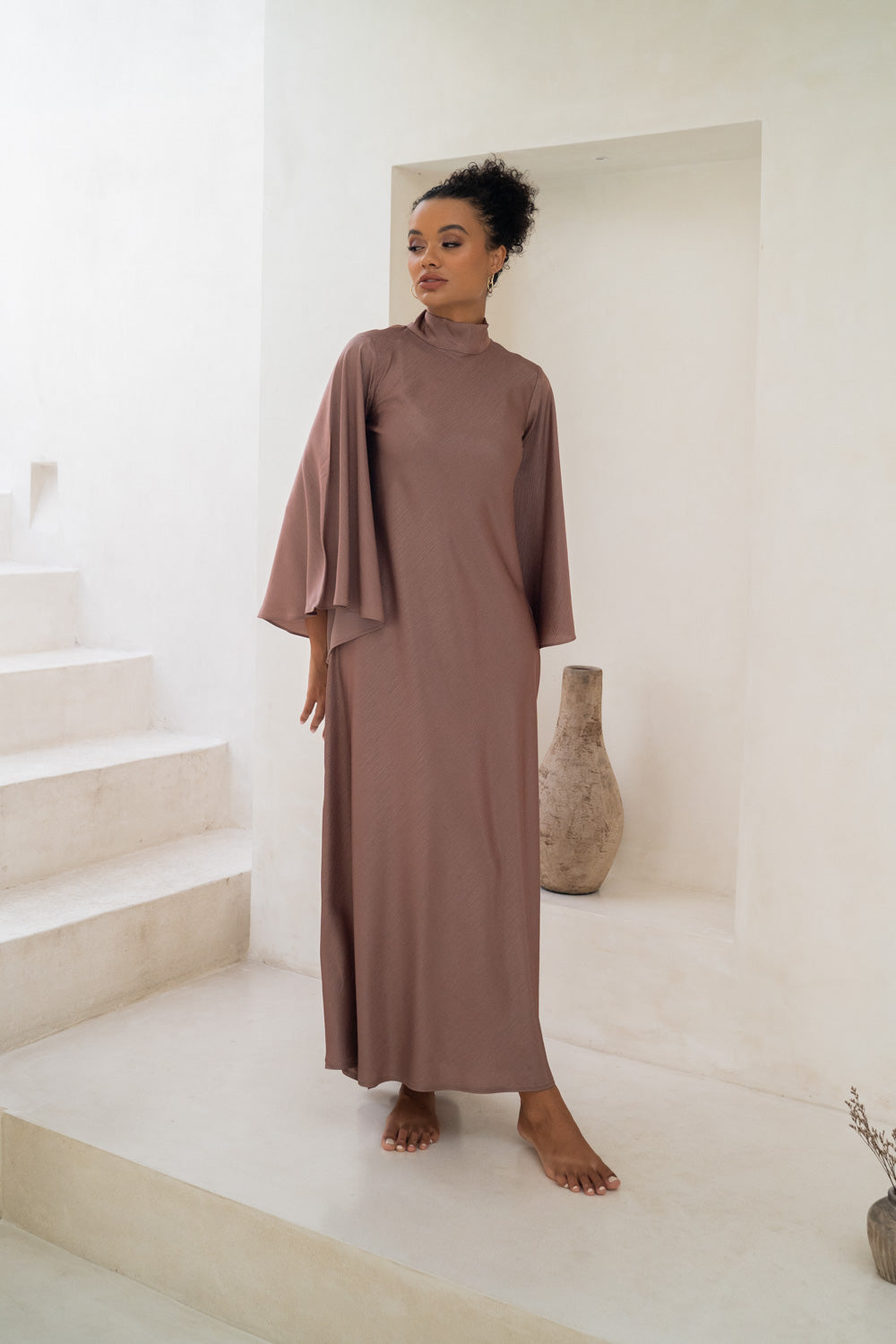Mauve Harmony Modest Dress