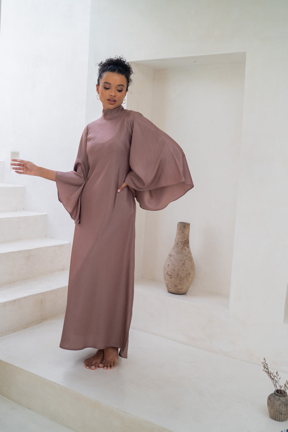 Mauve Harmony Modest Dress