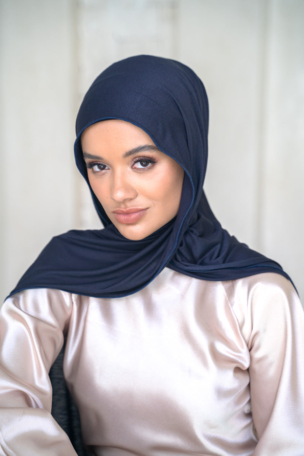 Deep navy jersey Hijab -Colour 006