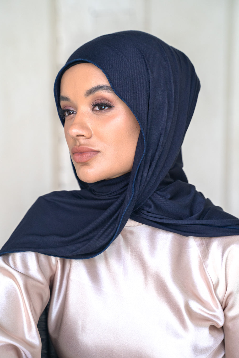 Deep navy jersey Hijab -Colour 006