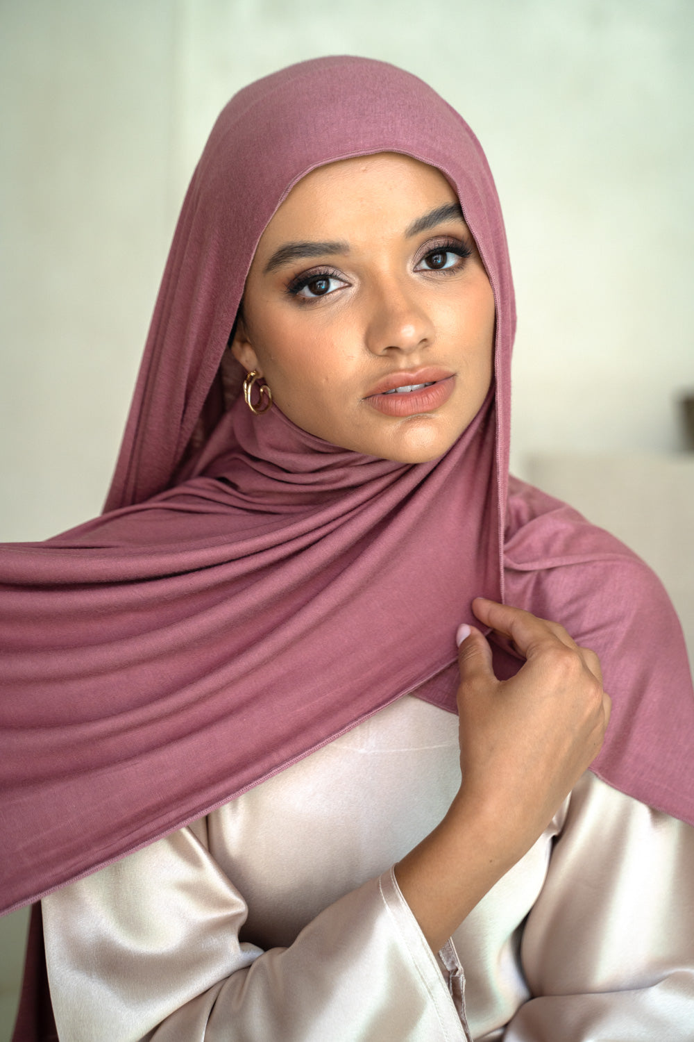 Rosewood Jersey Hijab
