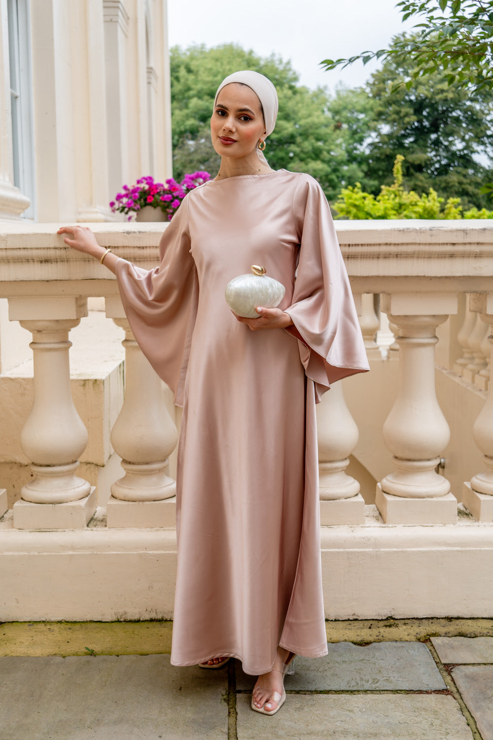 Aurora Pastel Pink Modest Dress