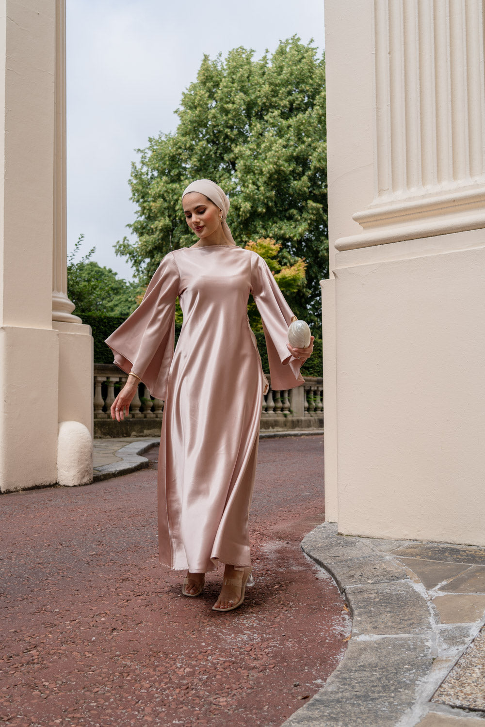 Aurora Pastel Pink Modest Dress