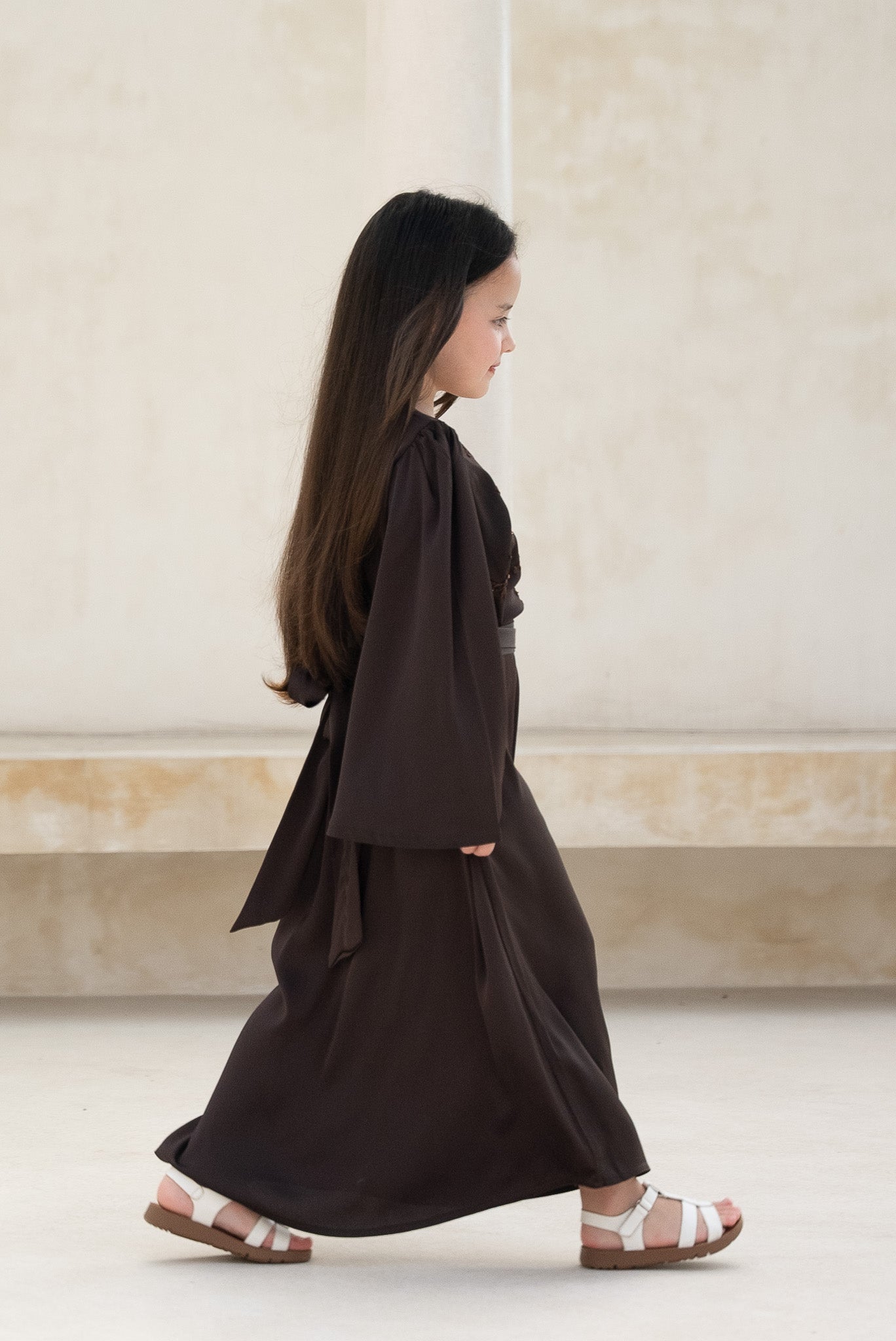 Cocoa Bronze Kids Abaya