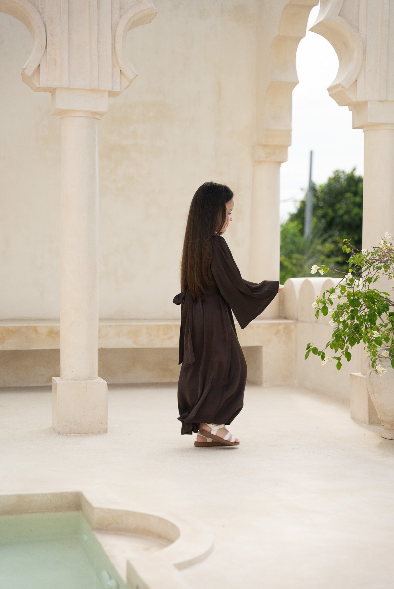 Cocoa Bronze Kids Abaya