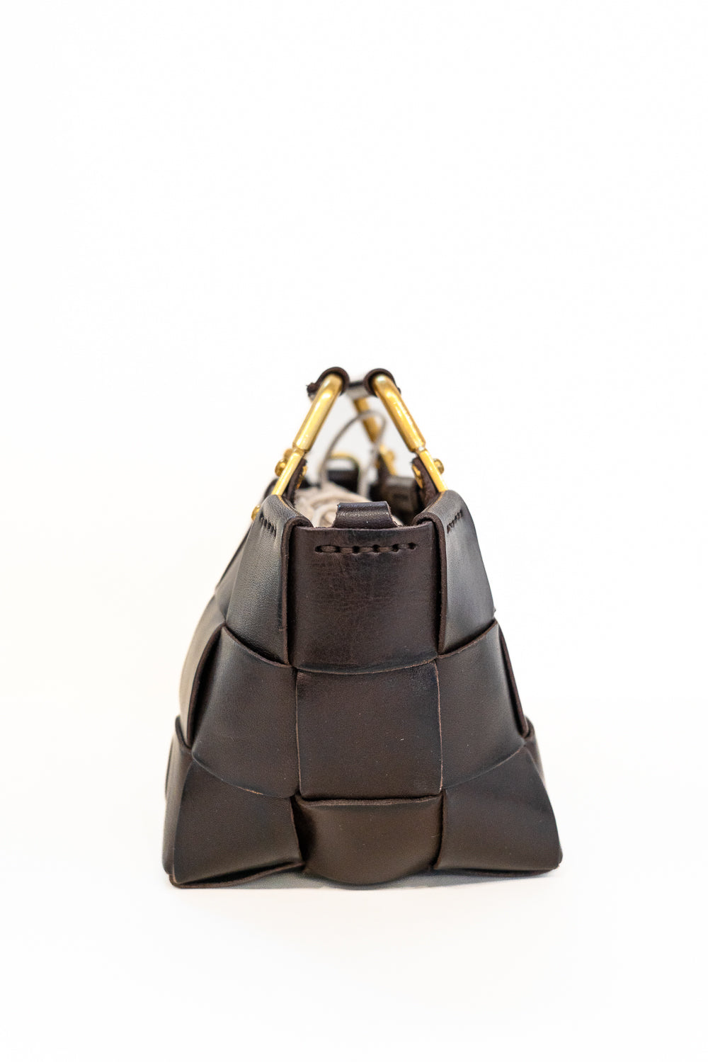 The Sculpted Edge Handbag – Cool Brown Chestnut