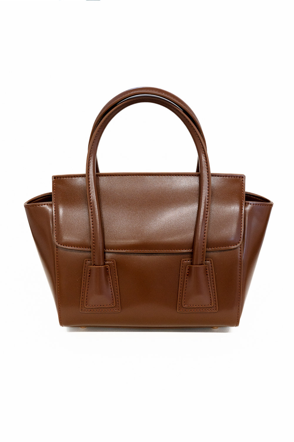 Aria Chestnut Leather - Top Handle Bag