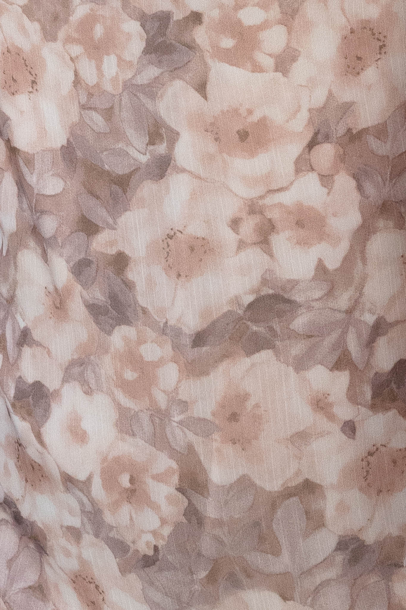 Chic Blush Floral Maxi Dress with Flowing Bell Sleeves