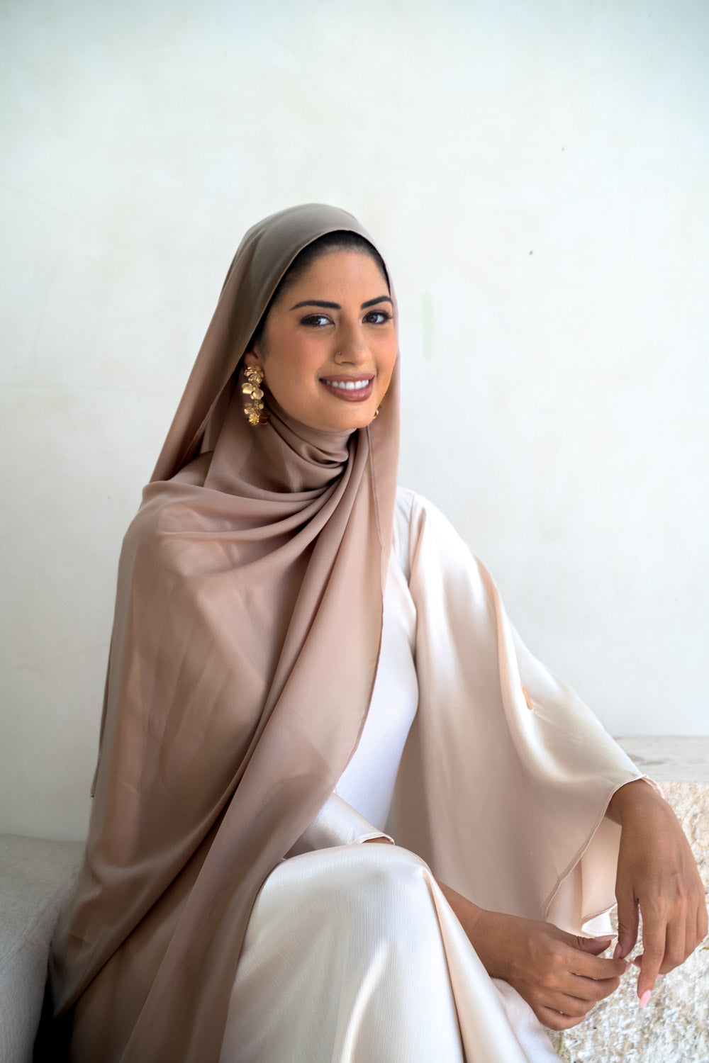 Hazelnut Cream Chiffon Hijab-Colour 203