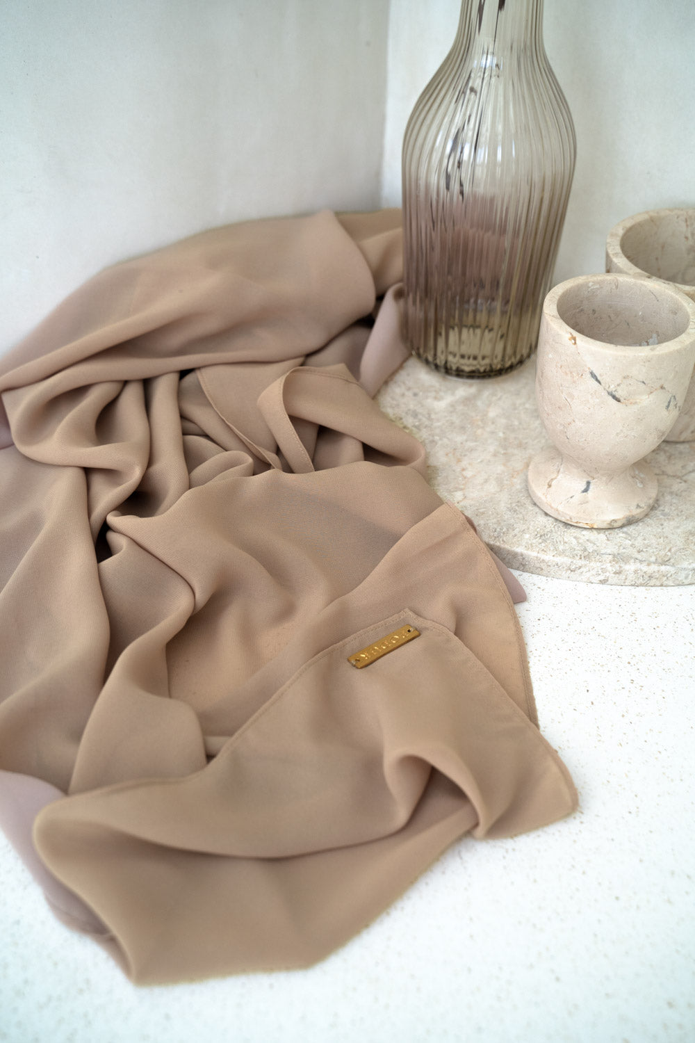 Hazelnut Cream Chiffon Hijab-Colour 203