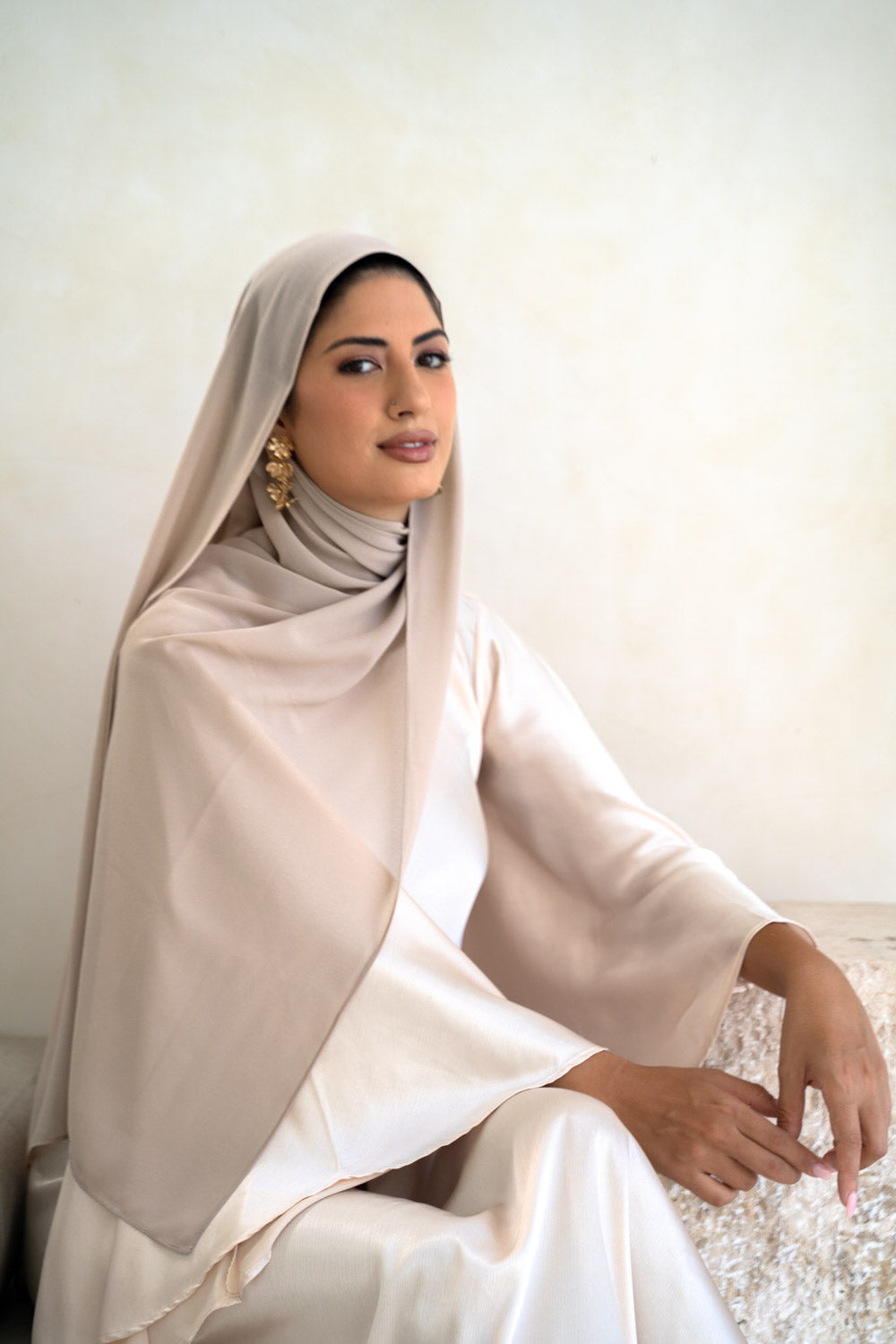 Cement Chiffon Hijab - Colour 8