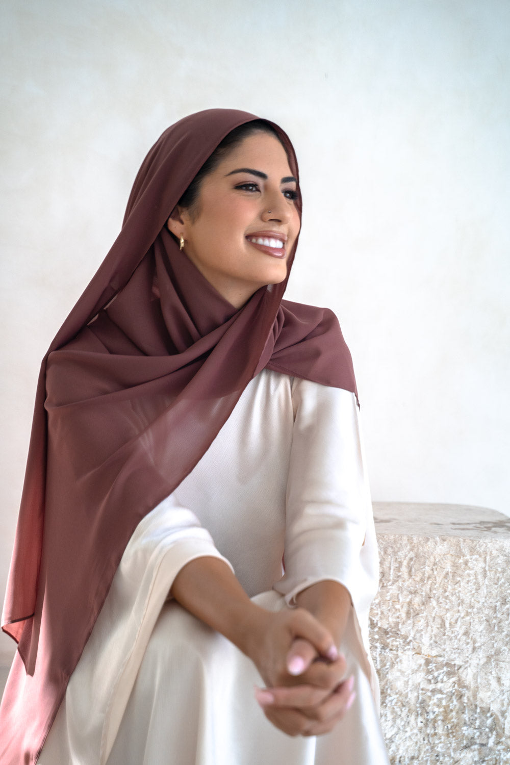 Spiced burgundy Hijab- colour 115