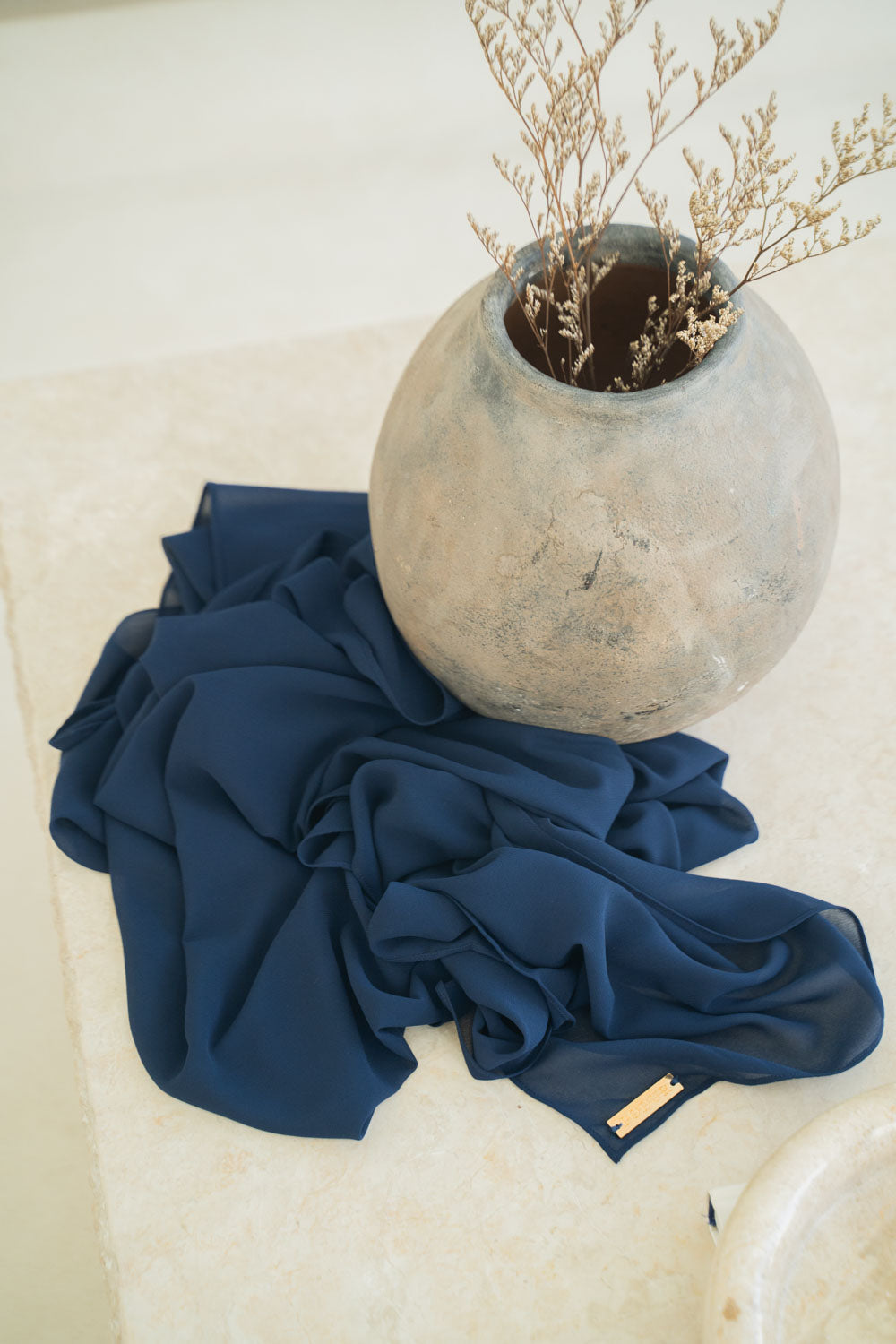 Deep Navy Blue Hijab 164