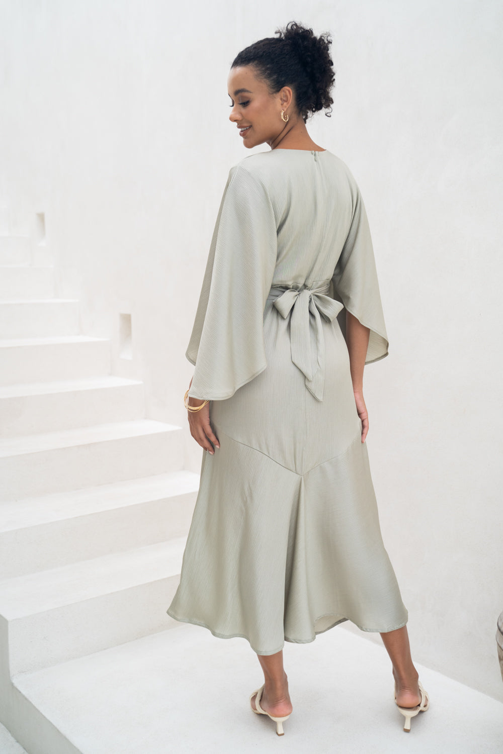 Serene Sage Modest Dress