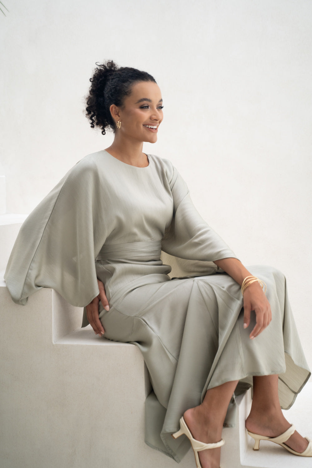 Serene Sage Modest Dress