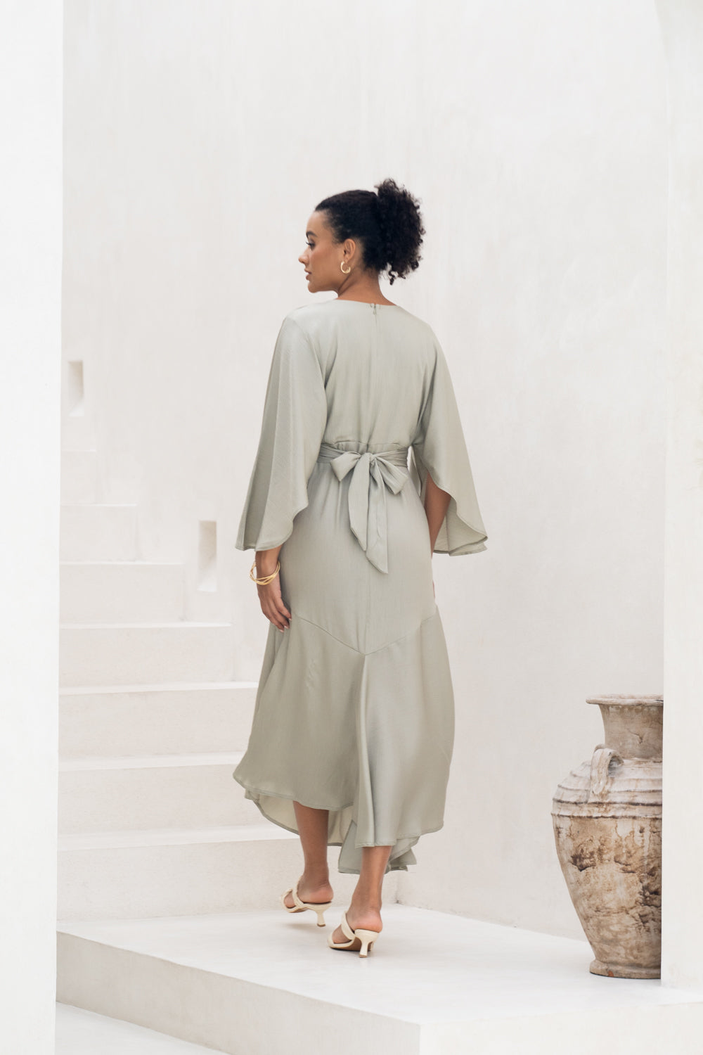 Serene Sage Modest Dress