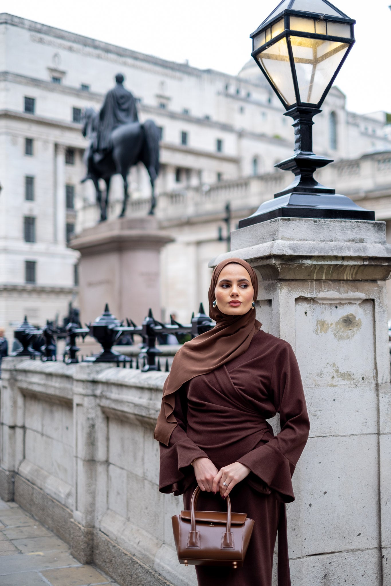 Chocolate Luxe Modest Skirt & Blouse Co-Ord