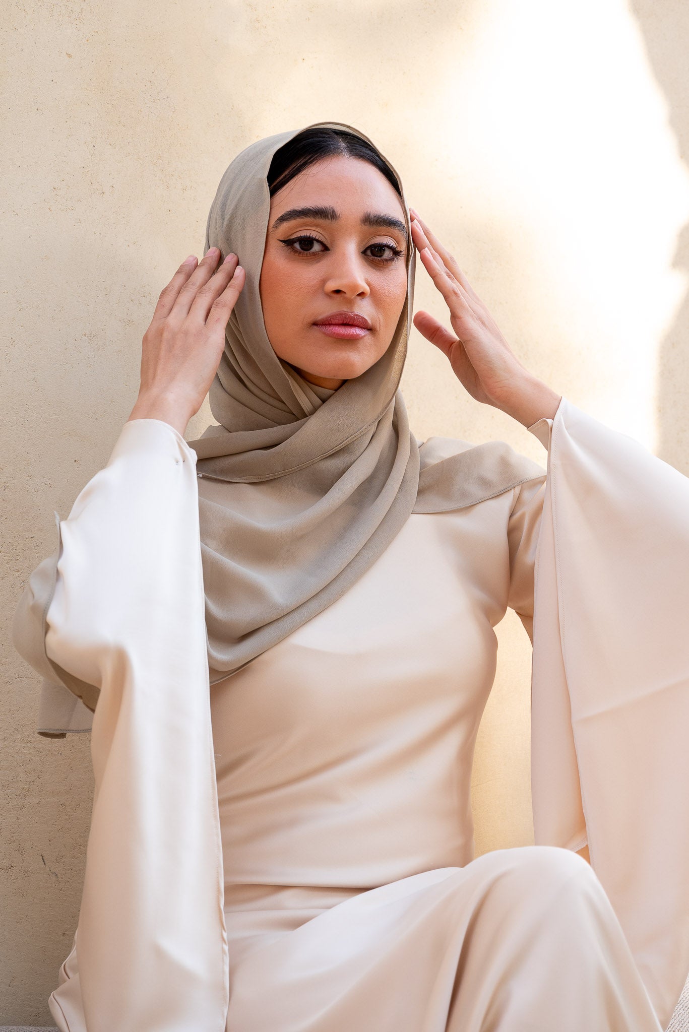 Dusty Sage Chiffon Hijab 67