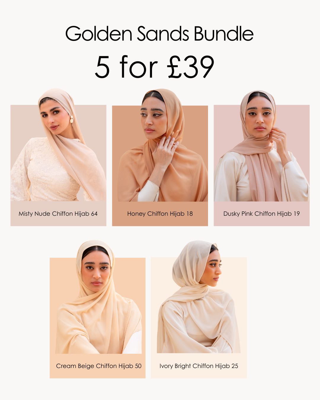 Golden Sands Hijab Bundle