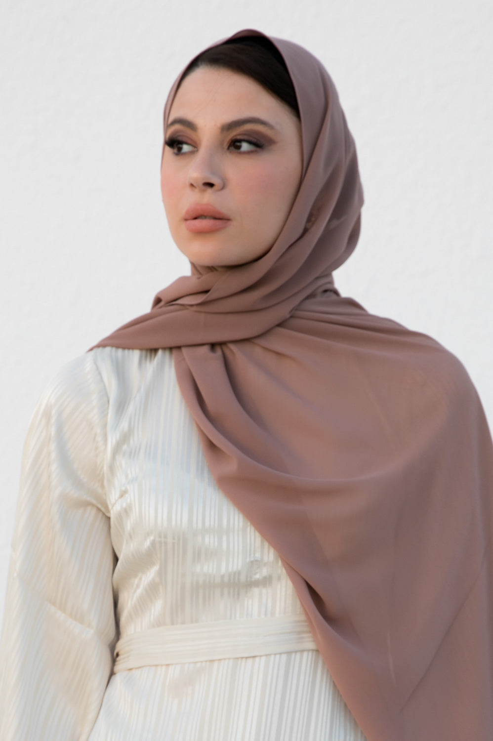 Warm Rust Chiffon hijab