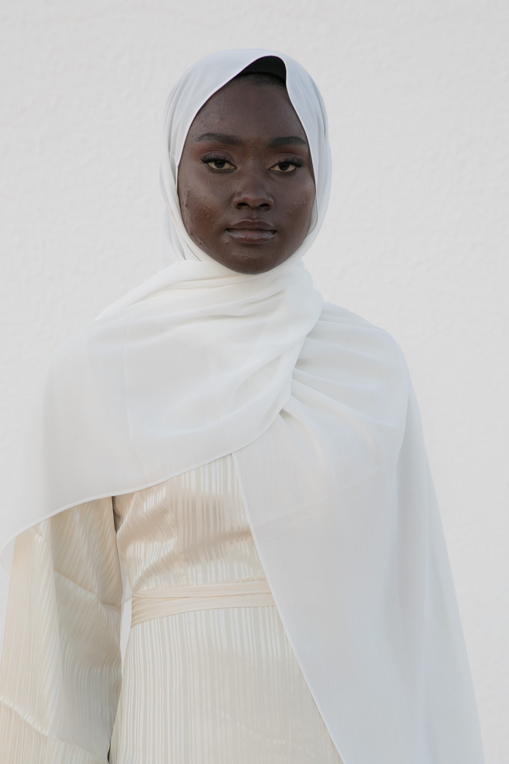 White Whisper Hijab