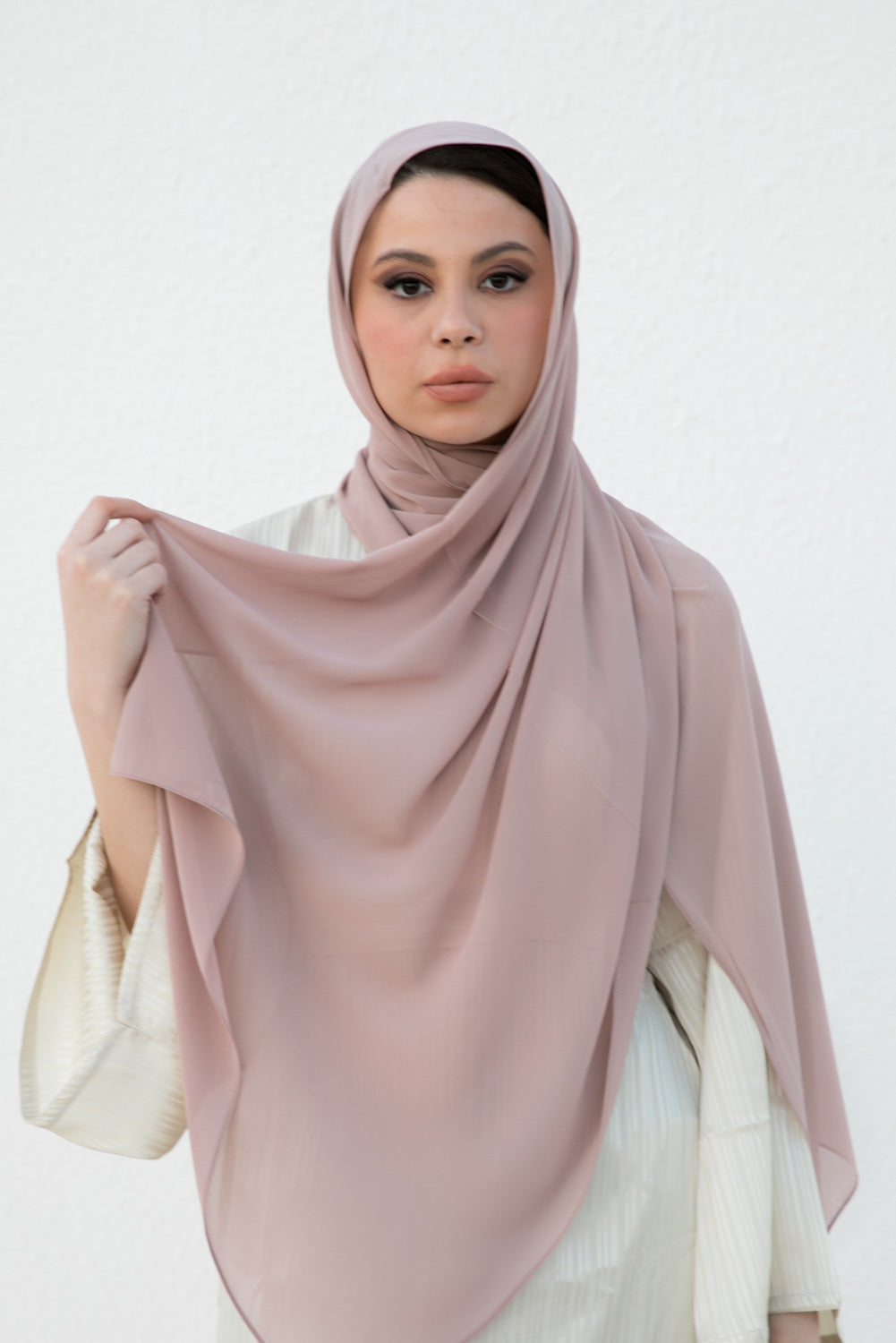 Dusty Rose Chiffon Hijab