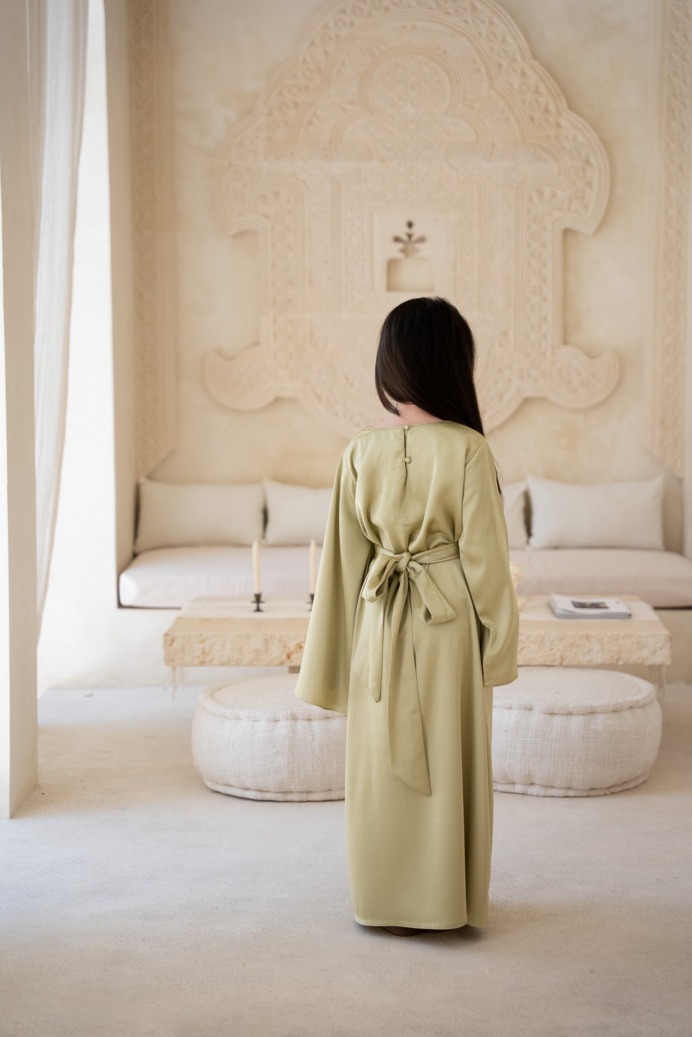 Sage Luxe Kids Abaya