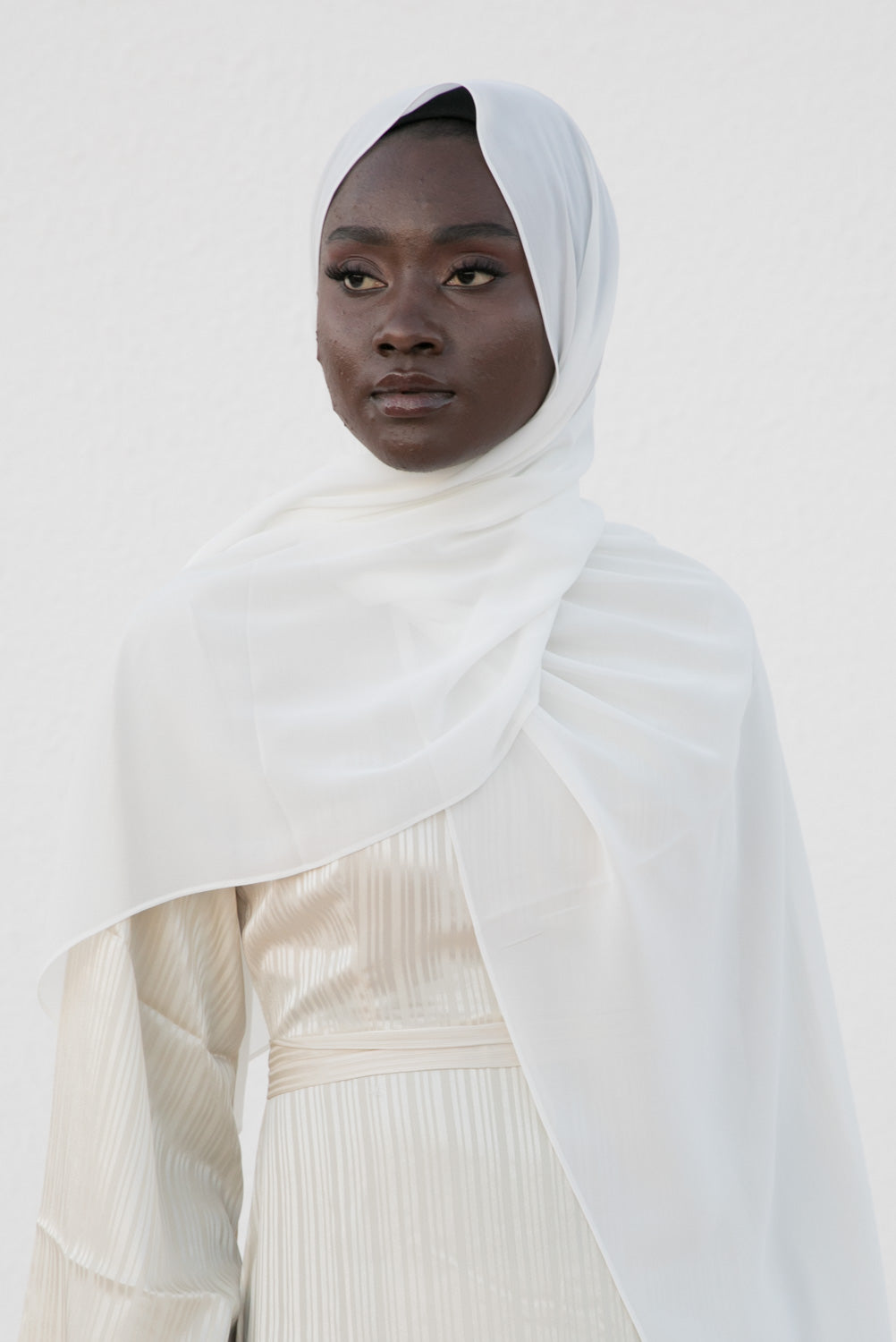 White Whisper Hijab