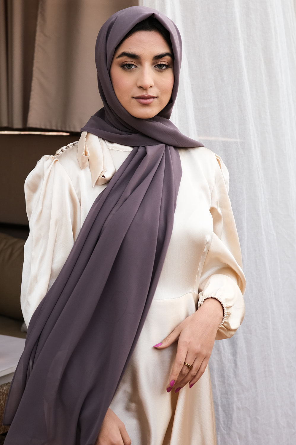Grape Chiffon Hijab