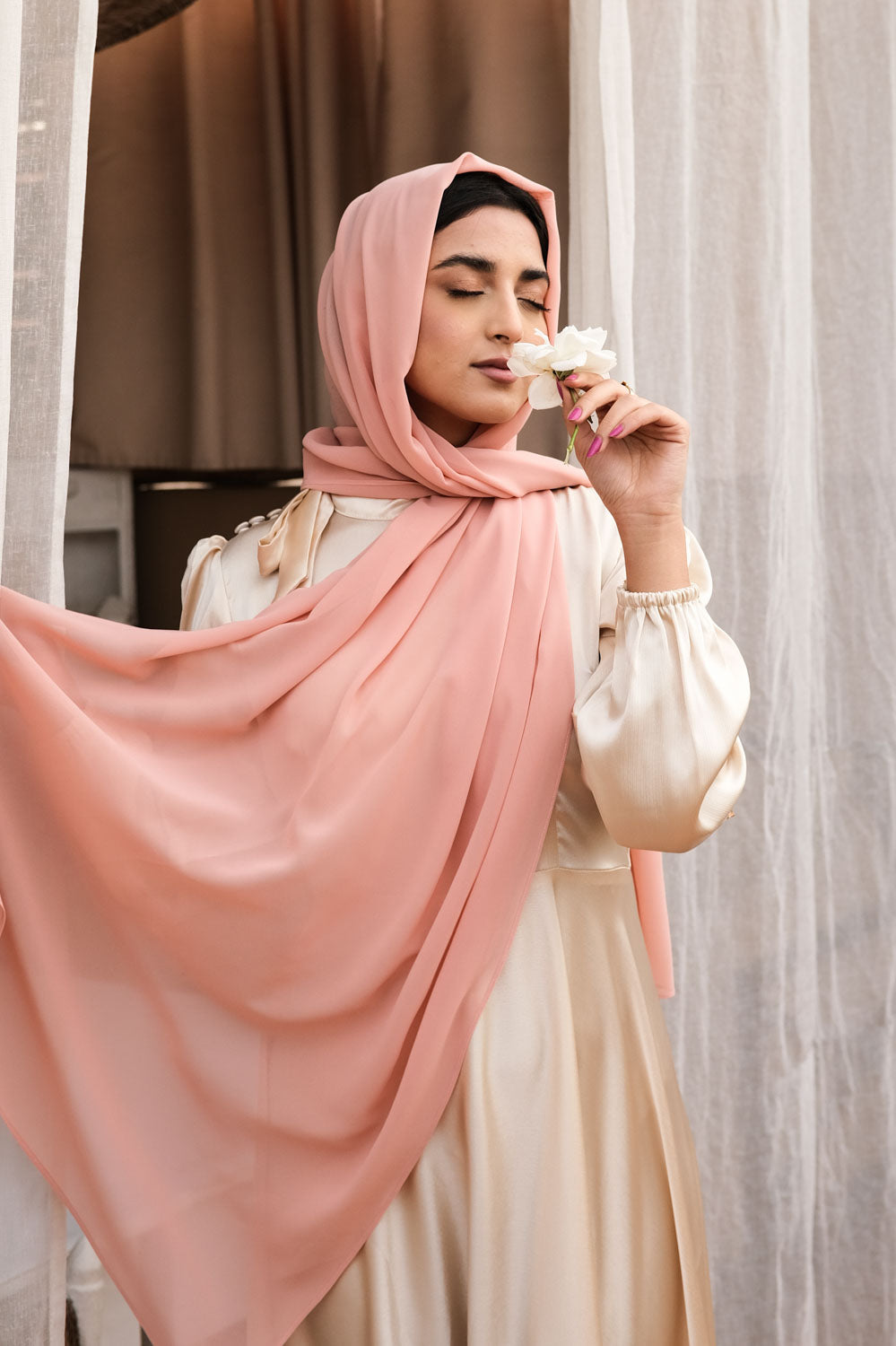 Guava Chiffon Hijab